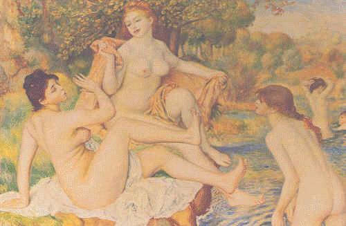 Pierre Renoir Bathers oil painting image